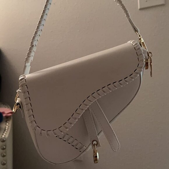 SMALL CROSSBODY WHITE - Leather Shoulder Bag – GRAFEA Crossbody white bag